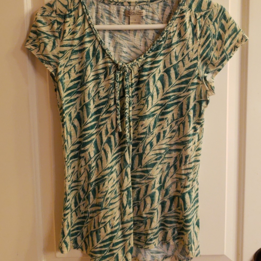 Lucky brand blouse cap sleeve